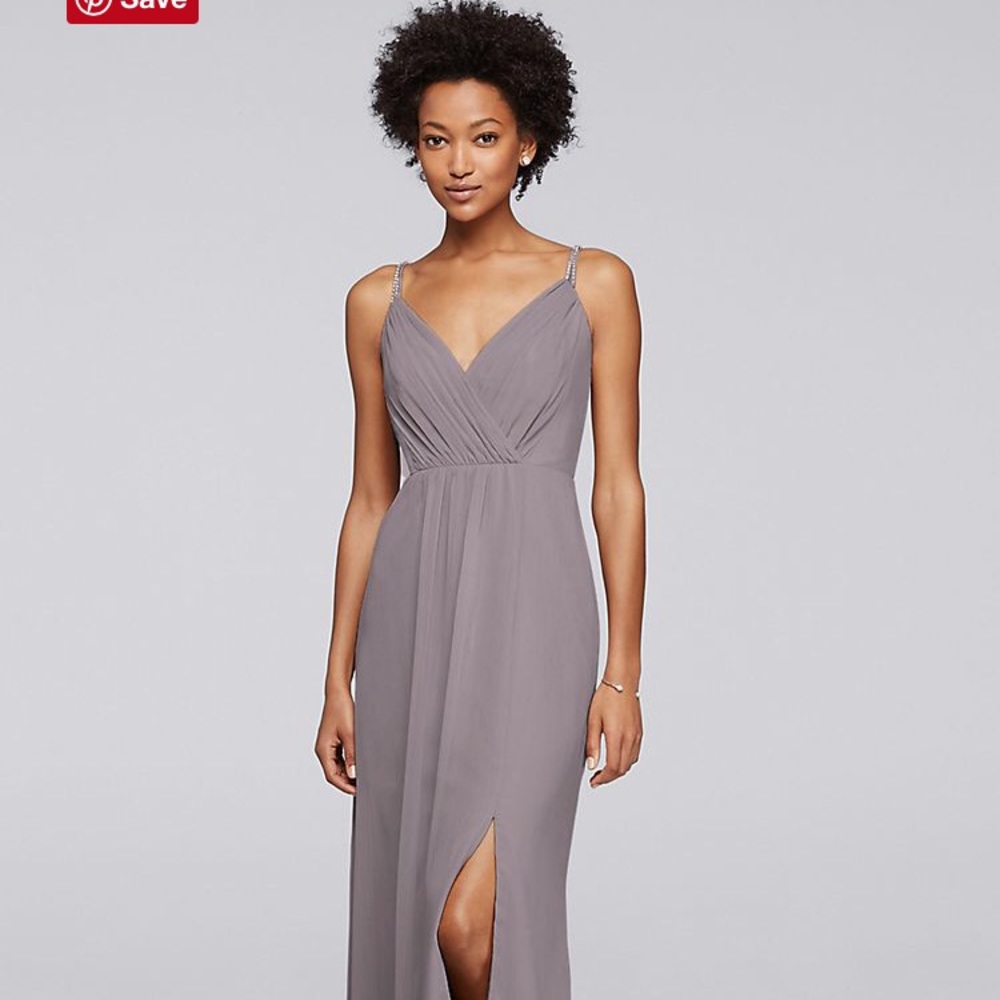 David’s Bridal Long Portabello Dress